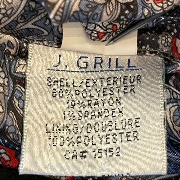J. GRILL Dallas Collection Mens Suit Jacket Formal Career Long Sleeve Dark Blue - Picture 3 of 9